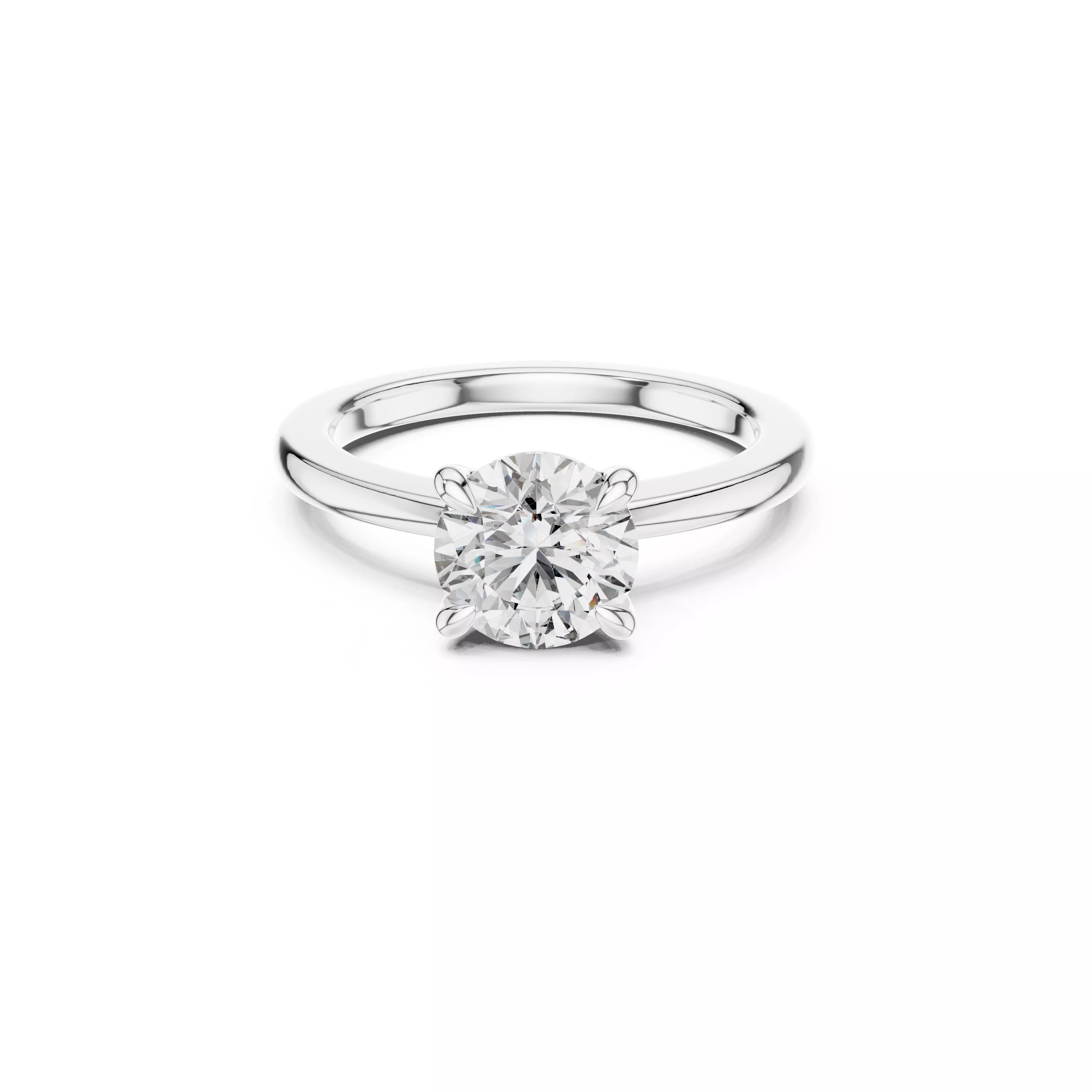 3D Solitaire Diamond Ring